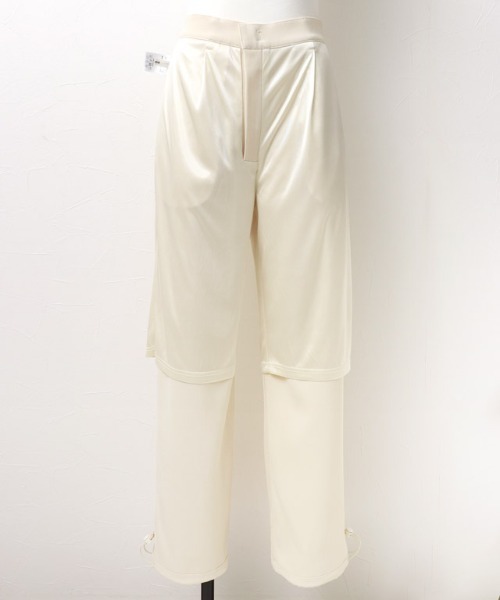 Pierrot（ピエロ）の「UV・ウォッシャブル2wayツイルカーゴパンツ（カーゴパンツ・レディース・オフホワイト/ライトベージュ/ブラック・L/M/PM）」の9枚目の写真