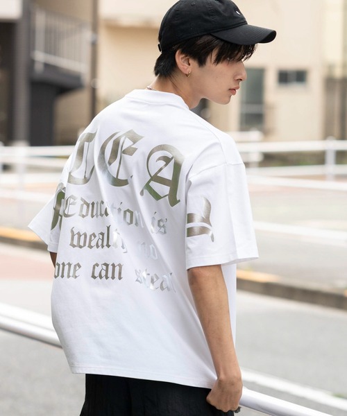 WEGO(ウィゴー)の「WEGO/【26年春夏新作】アクセ付キBIGロゴT(Tシャツ/カットソー・メンズ・ホワイト/ブラック・LARGE/MEDIUM)」の16枚目の写真