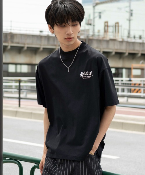 WEGO(ウィゴー)の「WEGO/【26年春夏新作】アクセ付キBIGロゴT(Tシャツ/カットソー・メンズ・ホワイト/ブラック・LARGE/MEDIUM)」の19枚目の写真