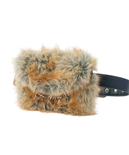 X-girl(エックスガール)の「MULTI WAY FAUX FUR POCKET BELT(ベルト・レディース・ブラック・ONE SIZE)」の19枚目の写真