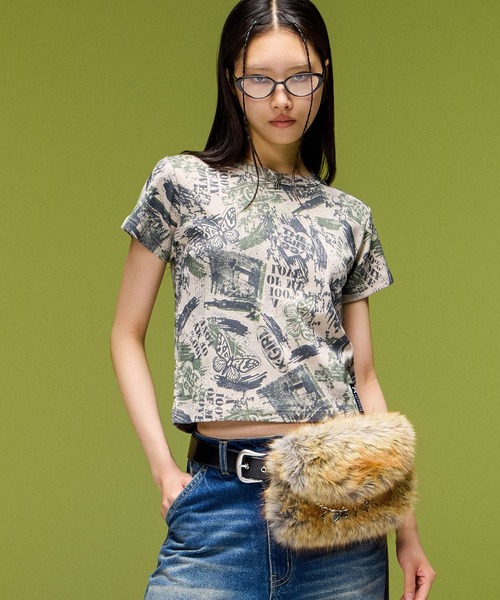 X-girl(エックスガール)の「MULTI WAY FAUX FUR POCKET BELT(ベルト・レディース・ブラック・ONE SIZE)」の17枚目の写真