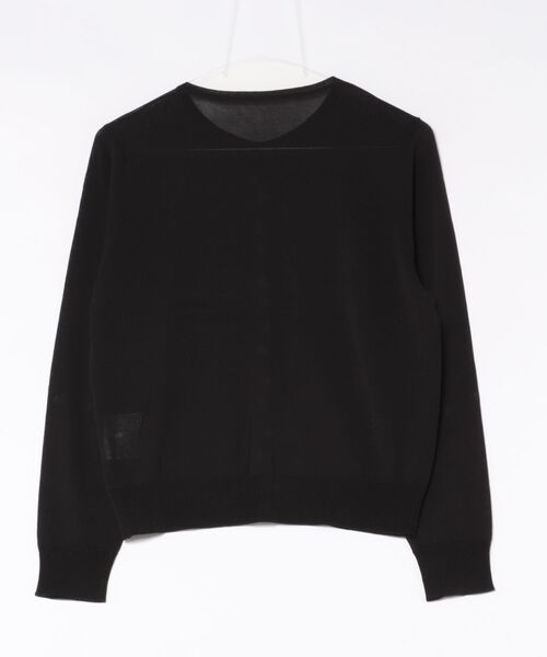 PICCIN PERLA(ピッチンペルラ)の「接触冷感UVカットパールボタンシアーカーディガン(カーディガン/ボレロ・レディース・オフホワイト/ブラック/エメラルド/チェリーピンク/ブルー・M)」の7枚目の写真