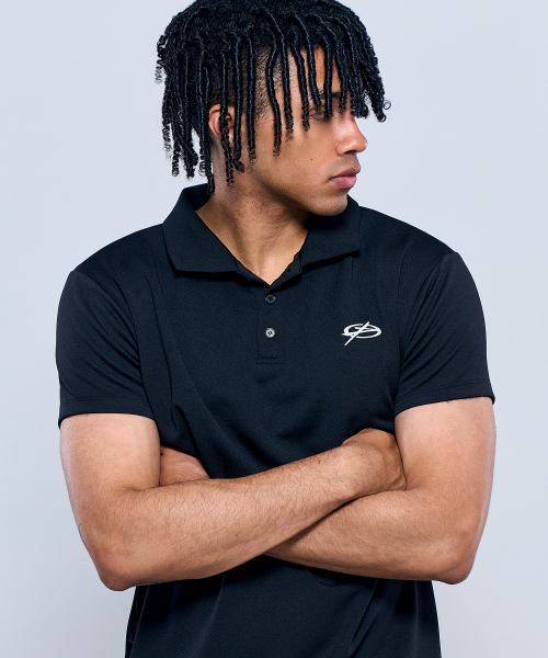 PHYSICAL GARMENTS（フィジカルガーメンツ）の「P2553 クールデイリーカラー半袖 [ブラック]（ポロシャツ・メンズ・ブラック・MEDIUM/LARGE/X-LARGE/XX-LARGE）」の3枚目の写真