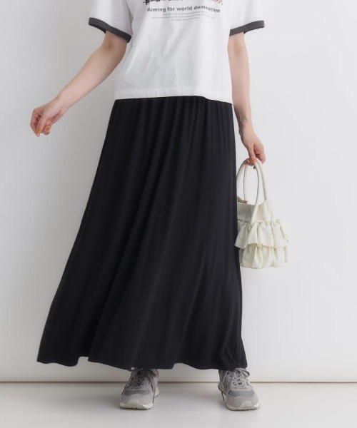 Right-on（ライトオン）の「HONEYSUCKLE ROSE(ハニーサックルローズ)カットフレアスカート（スカート・レディース・ブラック/ライトグレー/ライトブラウン・S/L/M）」の15枚目の写真