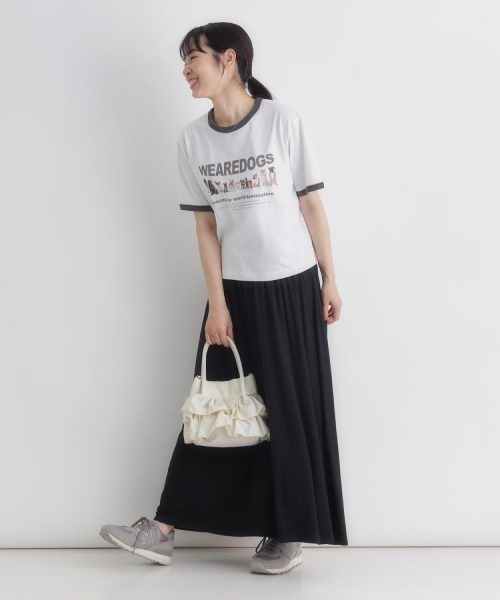 Right-on（ライトオン）の「HONEYSUCKLE ROSE(ハニーサックルローズ)カットフレアスカート（スカート・レディース・ブラック/ライトグレー/ライトブラウン・S/L/M）」の17枚目の写真