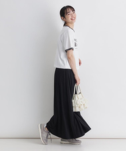 Right-on（ライトオン）の「HONEYSUCKLE ROSE(ハニーサックルローズ)カットフレアスカート（スカート・レディース・ブラック/ライトグレー/ライトブラウン・S/L/M）」の18枚目の写真