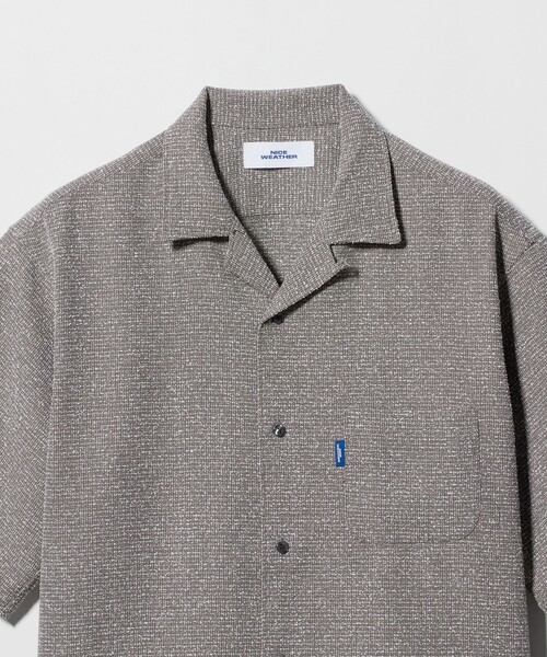 NICE WEATHER（ナイスウェザー）の「＜NICE WEATHER＞チェックオーバー ショートスリーブ シャツ（シャツ/ブラウス・メンズ・ダークブラウン/グレー系・M/S/L）」の13枚目の写真
