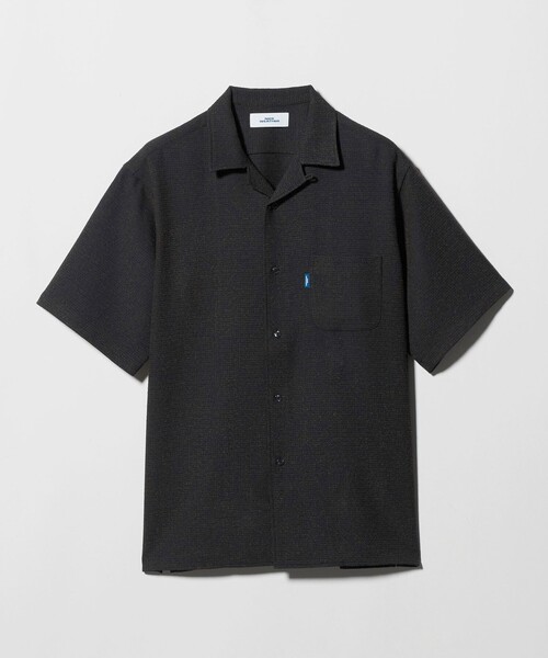 NICE WEATHER(ナイスウェザー)の「<NICE WEATHER>チェックオーバー ショートスリーブ シャツ(シャツ/ブラウス・メンズ・ダークブラウン/グレー系・M/S/L)」の4枚目の写真