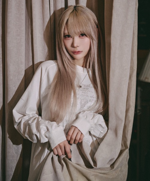 GALFY(ガルフィー)の「【GALFY】ピカピカ族ロンTEE / 【ガルフィー】ピカピカボーン長袖Tシャツ(Tシャツ/カットソー・メンズ・ホワイト/ブラック・L/XL)」の5枚目の写真