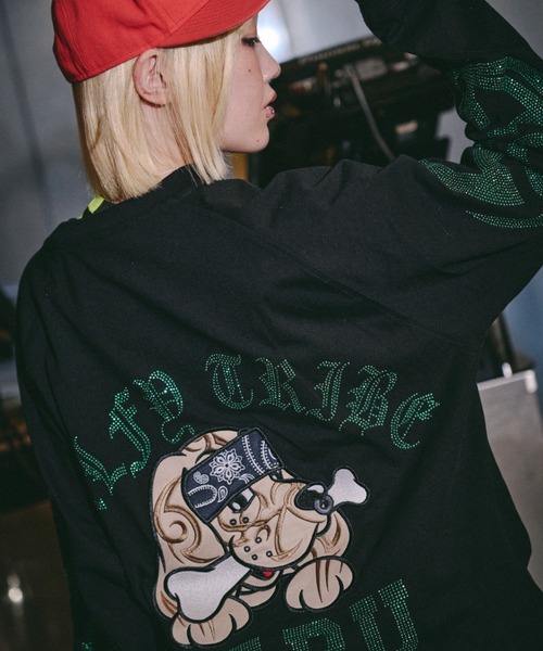 GALFY(ガルフィー)の「【GALFY】ピカピカ族ロンTEE / 【ガルフィー】ピカピカボーン長袖Tシャツ(Tシャツ/カットソー・メンズ・ホワイト/ブラック・L/XL)」の11枚目の写真
