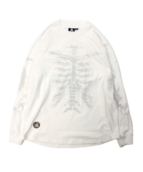 GALFY(ガルフィー)の「【GALFY】ピカピカ族ロンTEE / 【ガルフィー】ピカピカボーン長袖Tシャツ(Tシャツ/カットソー・メンズ・ホワイト/ブラック・L/XL)」の7枚目の写真