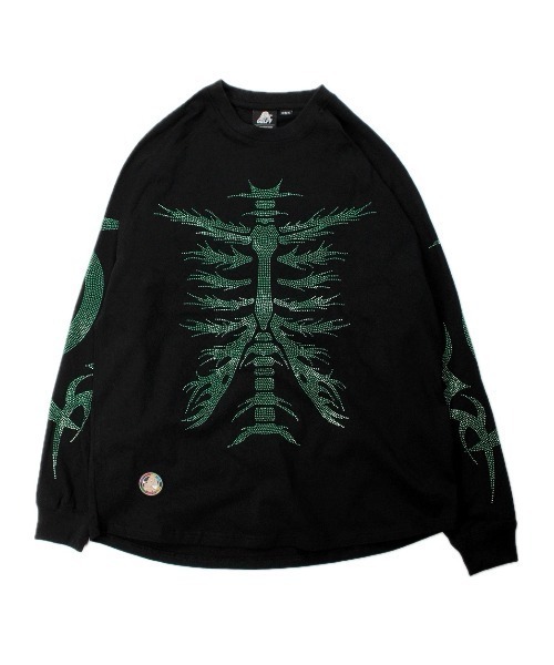 GALFY(ガルフィー)の「【GALFY】ピカピカ族ロンTEE / 【ガルフィー】ピカピカボーン長袖Tシャツ(Tシャツ/カットソー・メンズ・ホワイト/ブラック・L/XL)」の18枚目の写真