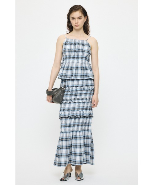 MOUSSY(マウジー)の「【セットアップ対応】PLAID GATHER キャミソール(キャミソール・レディース・ベージュ系その他/ブラック/ホワイト系その他・FREE)」の18枚目の写真