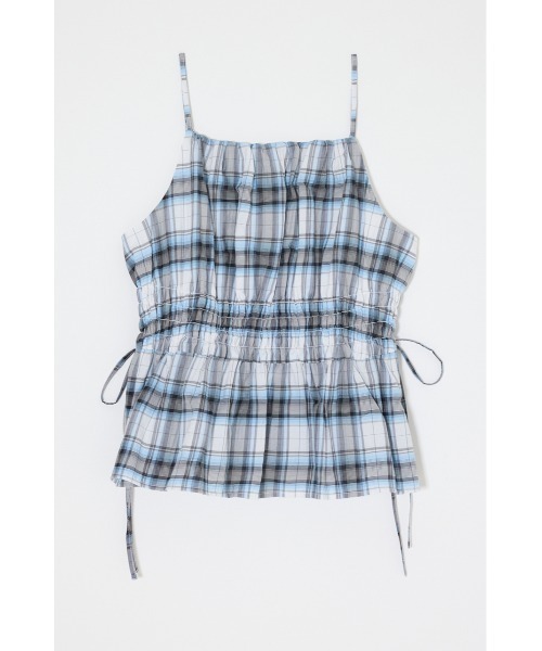 MOUSSY(マウジー)の「【セットアップ対応】PLAID GATHER キャミソール(キャミソール・レディース・ベージュ系その他/ブラック/ホワイト系その他・FREE)」の21枚目の写真