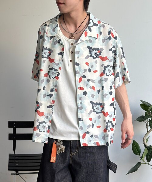 U.S. POLO ASSN.(ユーエスポロアッスン)の「【U.S. POLO ASSN.】シルクタッチ開襟シャツ(シャツ/ブラウス・メンズ・ネイビー/ブラウン/ホワイト/チャコールグレー/グレー・LARGE/MEDIUM)」の16枚目の写真