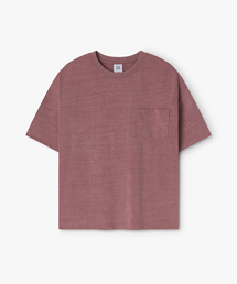 アーバンピグメントワンポケットクロップTシャツ デザートピンク
