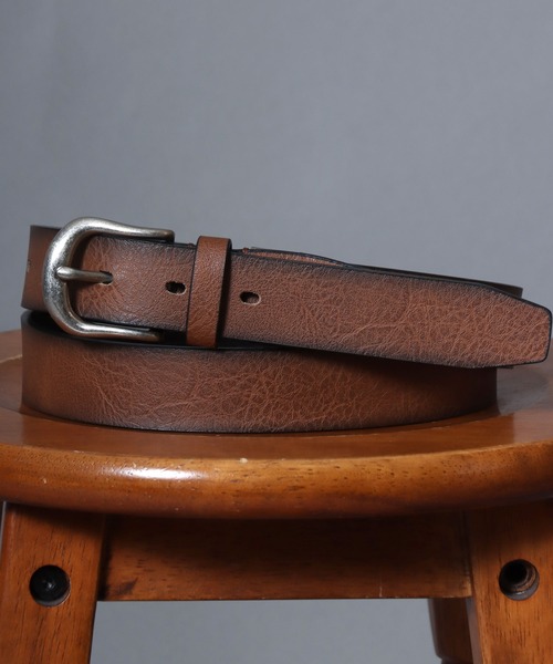 ANPAS(アンパス)の「Vintage-Finish PU Leather ”Strong” Belt / ヴィンテージ ”強靭” 高強度ベルト エコレザー フェイクレザー メンズ 合成皮革 合皮 PU サイズ調節可能(ベルト・メンズ・ダークブラウン/ブラック/ブラウン/レッド・FREE)」の3枚目の写真