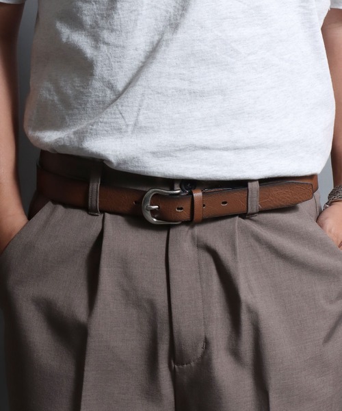 ANPAS（アンパス）の「Vintage-Finish PU Leather  ”Strong” Belt / ヴィンテージ ”強靭” 高強度ベルト エコレザー フェイクレザー メンズ 合成皮革 合皮 PU サイズ調節可能（ベルト・メンズ・ダークブラウン/ブラック/ブラウン/レッド・FREE）」の17枚目の写真