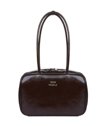 NICOLE LOGO MINIMAL SQUARE BAG_BROWN