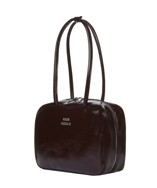 NICK&NICOLE(ニックアンドニコール)の「NICOLE LOGO MINIMAL SQUARE BAG_BROWN(ショルダーバッグ・レディース・その他・FREE)」の2枚目の写真