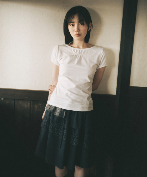 OHESHIO（オヘシオ）の「CANCAN LAYERED SKIRT, FLORAL NAVY（スカート・レディース・その他・FREE）」の7枚目の写真