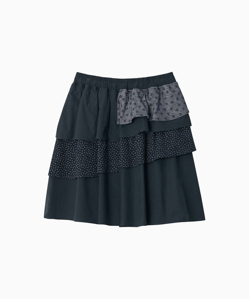 OHESHIO（オヘシオ）の「CANCAN LAYERED SKIRT, FLORAL NAVY（スカート・レディース・その他・FREE）」の9枚目の写真