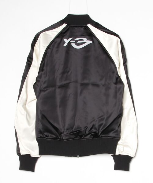 Y-3(ワイスリー)の「Y-3 LIQUID LOGO SATIN SOUVENIR JACKET(ブルゾン・メンズ・ブラック×ホワイト・SMALL/X-SMALL/LARGE/MEDIUM/X-LARGE/XX-SMALL/XX-LARGE)」の8枚目の写真