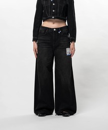 Hard Washed Selvage Denim Huge Pants