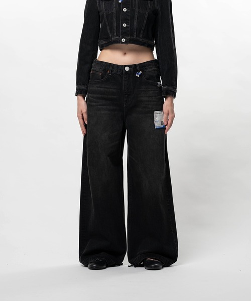 In・stru(men-tal).(インストルメンタル)の「Hard Washed Selvage Denim Huge Pants(デニムパンツ・メンズ・ブラック・36)」の2枚目の写真