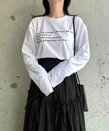 グラフィックプリントロンT/長袖Tシャツ(hsyd)