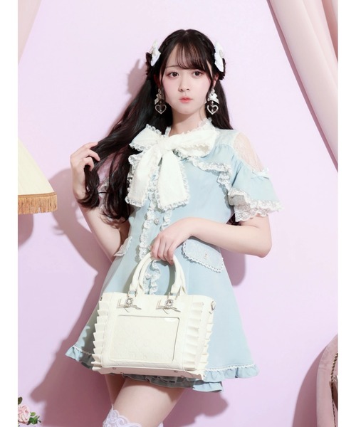 NOEMIE(ノエミー)の「ビジューモノグラム推し活バッグ(トートバッグ・レディース・ピンク/オフホワイト/ブラック・ONE SIZE)」の13枚目の写真