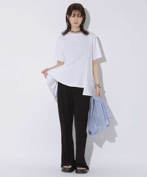 LAKOLE(ラコレ)の「冷感カットフレアパンツ / 1045676(その他パンツ・レディース・カーキ/ブラウン/ブラック/ベージュ・MEDIUM/LARGE)」の5枚目の写真