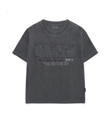 ODD STUDIO（オッドスタジオ）の「ODSD ピグメントダメージTシャツ - ライトチャコール（Tシャツ/カットソー）」