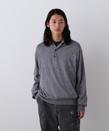 YLEVE / WOOL SILK CASHMERE KNIT POLO