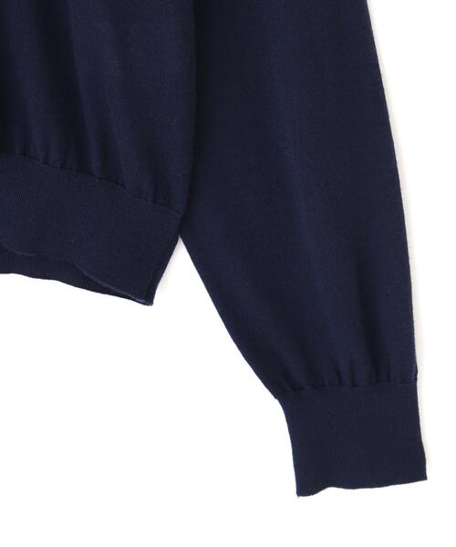 YLEVE(イレーヴ)の「YLEVE / WOOL SILK CASHMERE KNIT POLO(ポロシャツ・メンズ・グレー/ネイビー/レッド・5/4)」の9枚目の写真
