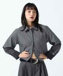 シアースリーブレイヤードシャツ