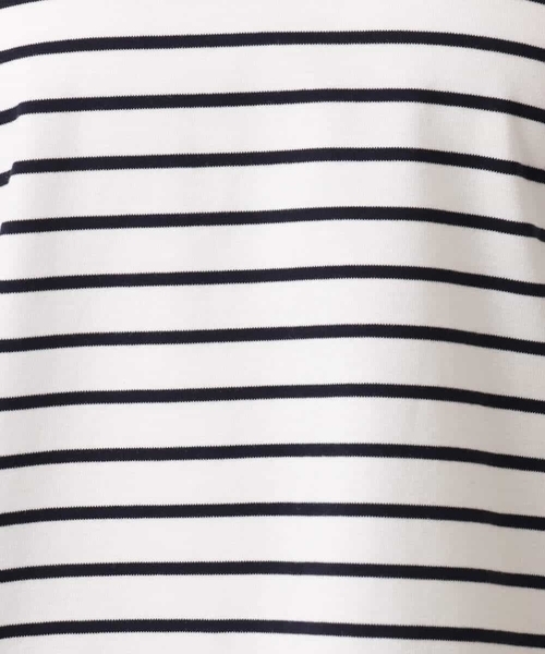 MK MICHEL KLEIN（エムケーミッシェルクラン）の「[接触冷感/洗える]ランタンスリーブボーダーカットソー（Tシャツ/カットソー・レディース・ネイビー/グリーン・38）」の11枚目の写真