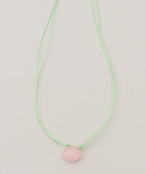 La TOTALITE(ラトータリテ)の「STEEN / スティン Code*Stone Necklace(ネックレス・レディース・グリーン・FREE)」の1枚目の写真