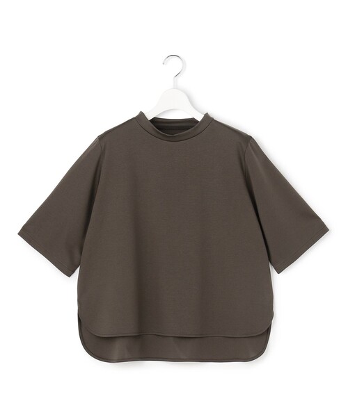 23区 L(ニジュウサンクオオキイサイズ)の「スカーフコンビ ボウタイセット カットソー(Tシャツ/カットソー・レディース・ホワイト系/ダークブラウン系/ブラック系・44/46)」の19枚目の写真