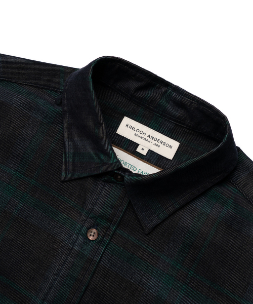 EDINBURGH CLUB（エディンバラクラブ）の「SEMI-OVER FIT CHECK CORDUROY SHIRT [GREEN]（シャツ/ブラウス・メンズ・グリーン・SMALL/MEDIUM/LARGE/X-LARGE）」の3枚目の写真