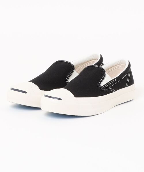 CONVERSE(コンバース)の「CONVERSE コンバース JP CL SLIP-ON ジャックパーセル CL スリップオン 33301520 BLACK(スニーカー・メンズ・ブラック・8h/9/9h/10h/11h/5/5h/6h/7/7h/8/4/4h)」の2枚目の写真
