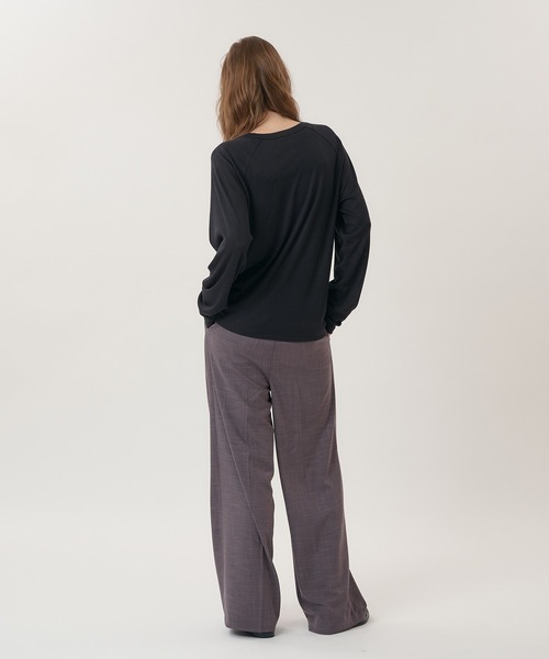 Perushu(ペルーシュ)の「2TUCK CLOTH STRAIGHT SLACKS/2タッククロスストレートスラックス(スラックス・メンズ・ブラック/グレー/ブラウン・LARGE/SMALL/MEDIUM)」の13枚目の写真