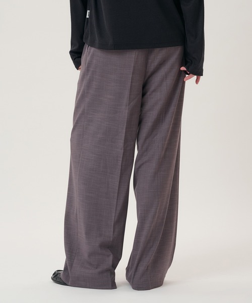 Perushu(ペルーシュ)の「2TUCK CLOTH STRAIGHT SLACKS/2タッククロスストレートスラックス(スラックス・メンズ・ブラック/グレー/ブラウン・LARGE/SMALL/MEDIUM)」の21枚目の写真