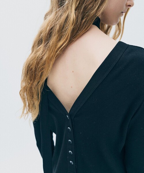 uncrave(アンクレイヴ)の「ヴィンテージリブ 2WAYロングワンピース(ワンピース・レディース・ブラック系・0/1)」の21枚目の写真