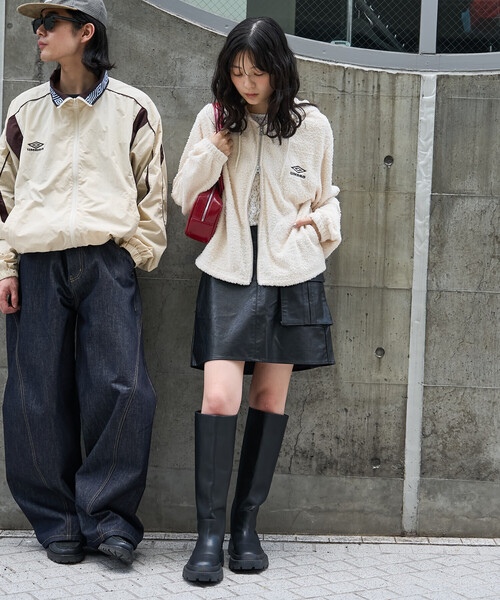 FREAK'S STORE（フリークスストア）の「UMBRO × FREAK'S STORE/アンブロ 別注 Boucle Hoodie/別注 ブークレ フ―ディー（その他アウター・レディース・オフホワイト/ブラウン/ブラック・ﾌﾘ-）」の9枚目の写真
