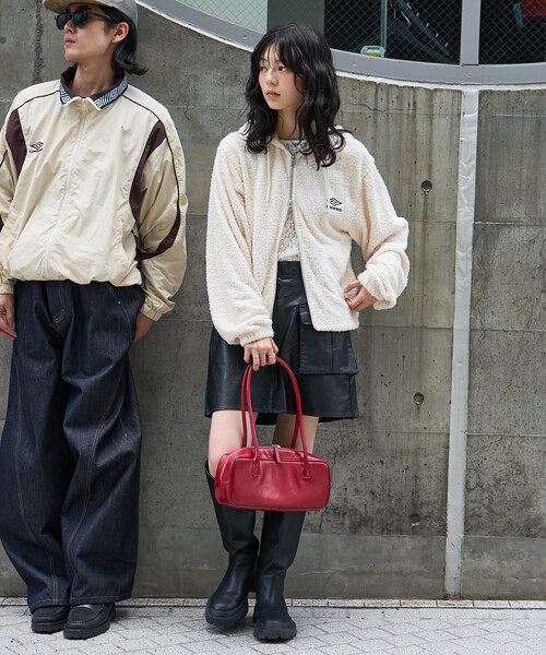 FREAK'S STORE（フリークスストア）の「UMBRO × FREAK'S STORE/アンブロ 別注 Boucle Hoodie/別注 ブークレ フ―ディー（その他アウター・レディース・オフホワイト/ブラウン/ブラック・ﾌﾘ-）」の10枚目の写真