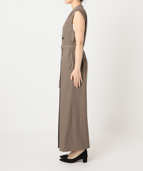La TOTALITE(ラトータリテ)の「【洗える】ジレワンピース(ワンピース・レディース・ベージュ/チャコールグレー・36/38)」の15枚目の写真