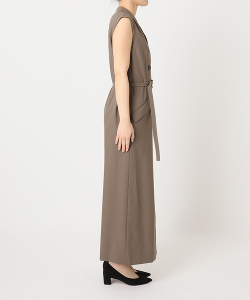 La TOTALITE(ラトータリテ)の「【洗える】ジレワンピース(ワンピース・レディース・ベージュ/チャコールグレー・36/38)」の17枚目の写真