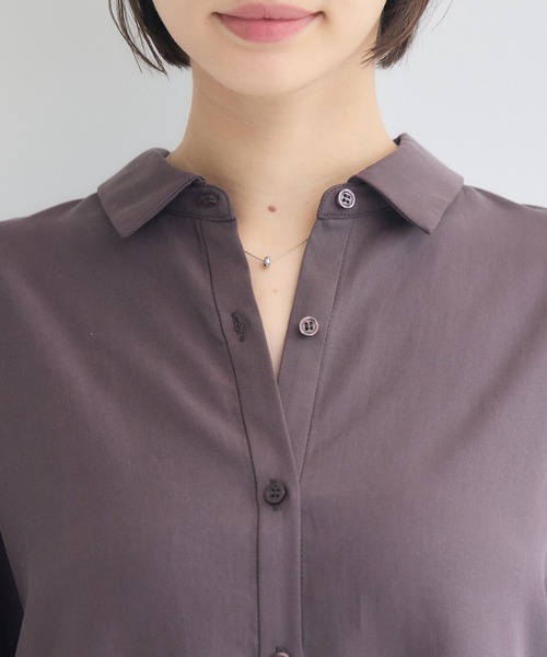 KATHARINE ROSS(キャサリンロス)の「裾レースシャツ(シャツ/ブラウス・レディース・アイボリー/ダークブラウン/ブラック・FREE)」の20枚目の写真