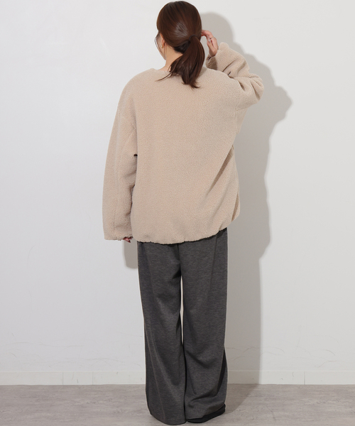JOURNAL STANDARD relume(ジャーナルスタンダード レリューム)の「《追加》T/Rポンチタックイージーパンツ(その他パンツ・レディース・チャコールグレー/ブラック・FREE)」の11枚目の写真